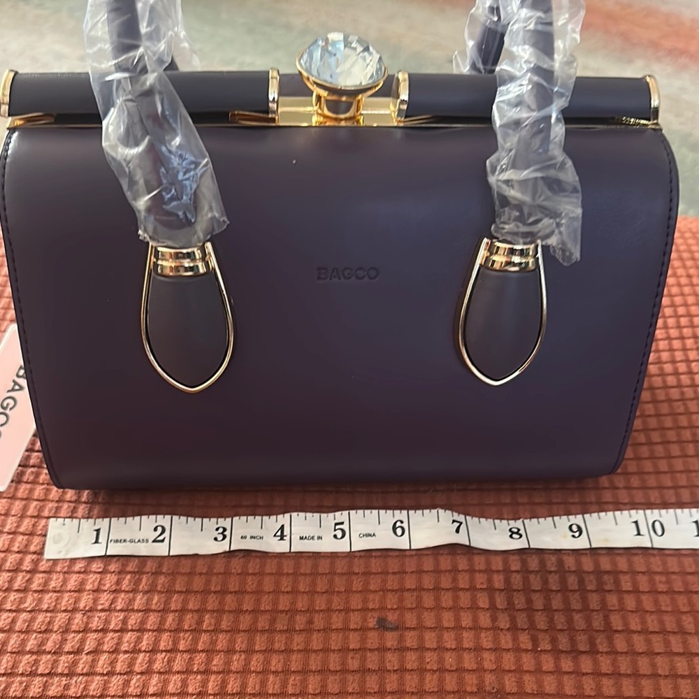 Bagco Purple Women's Handbag - Picture 6 of 10